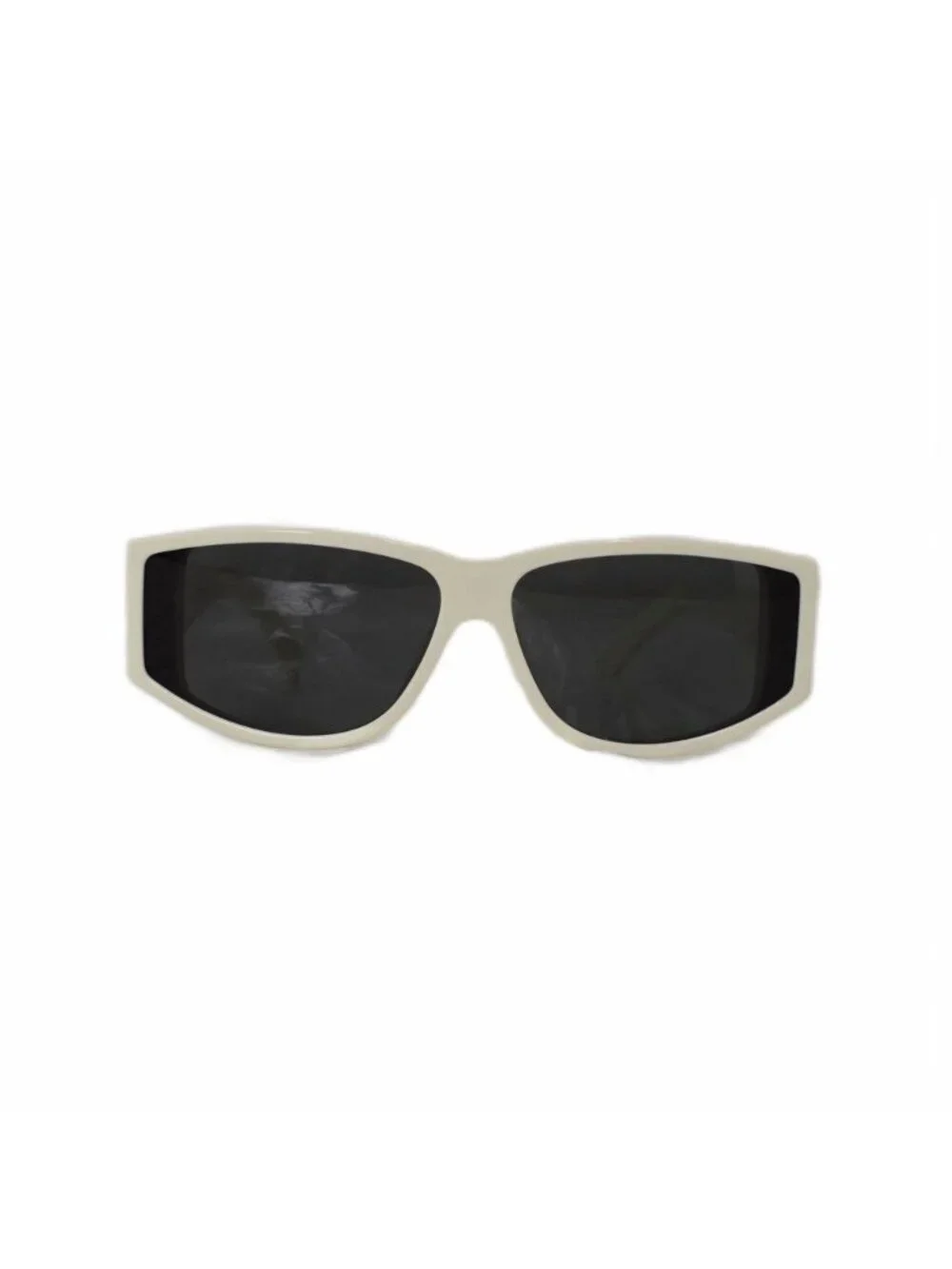 Celine Sunglasses Rectangle Frame Triomphe Logo Gold White Eyewear